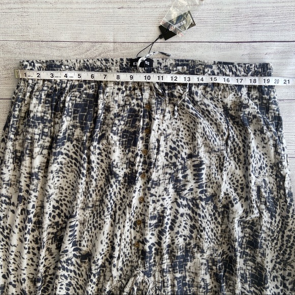 EXPRESS High Waisted Animal Print Maxi Skirt - Picture 10 of 10